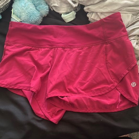 lululemon athletica Pants - lululemon athletica Pink Athletic Shorts with Wide Waistband